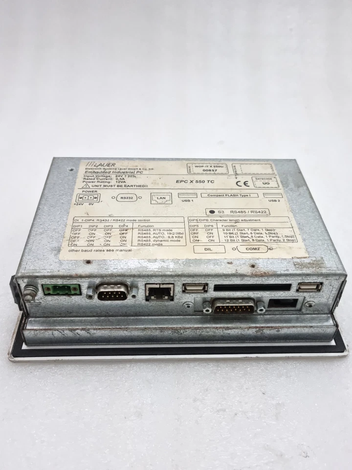 Lauer Embedded Industrial Pc EPC X 550 TC Tested as Photos EPCX550TC For Parts